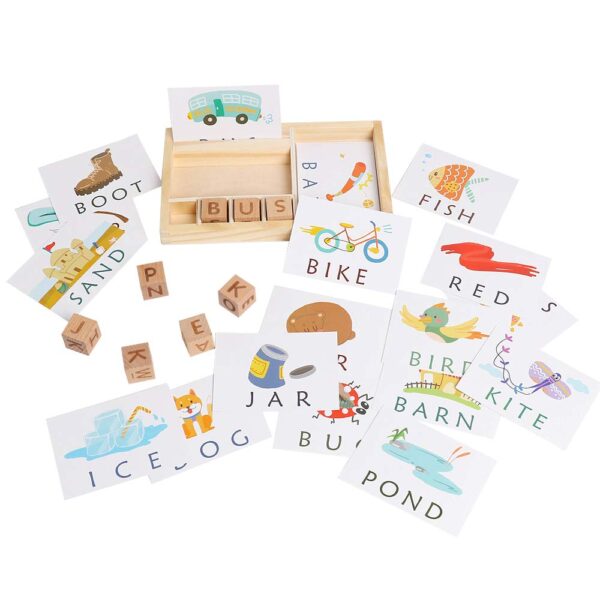 Wooden Spelling Game (Educational Puzzle Toy) - Image 8