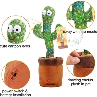 Dancing Copycat Cactus Toy with Music and Light