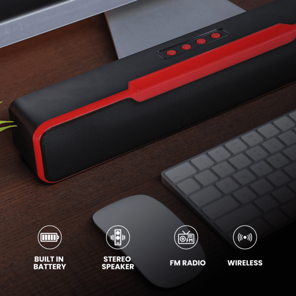 Portable Bluetooth Soundbar 2200mAh Battery - Image 6