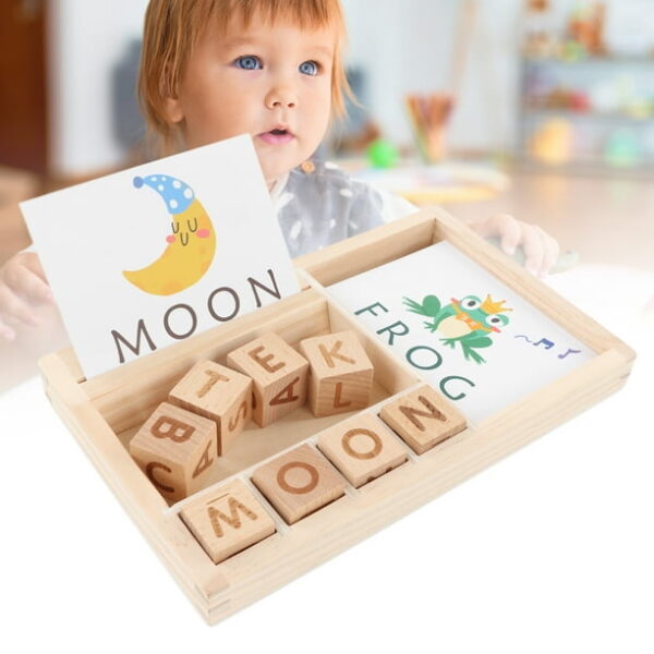 Wooden Spelling Game (Educational Puzzle Toy) - Image 2