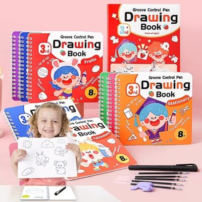 Groove Control Reusable Drawing Activity Pad (Pack of 8 Books)