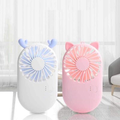 Portable Handheld Pocket Fan Air Cooler Cooling USB Rechargeable